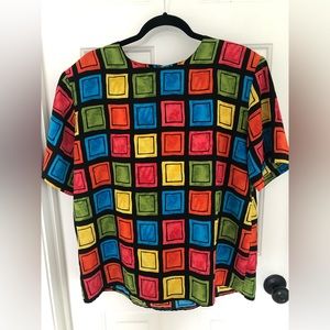 Modern Essentials, Multi-colored blouse, Size XL
